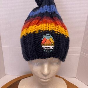 Babcock. Darwin 1976 Fleece Line Knit Striped Beanie